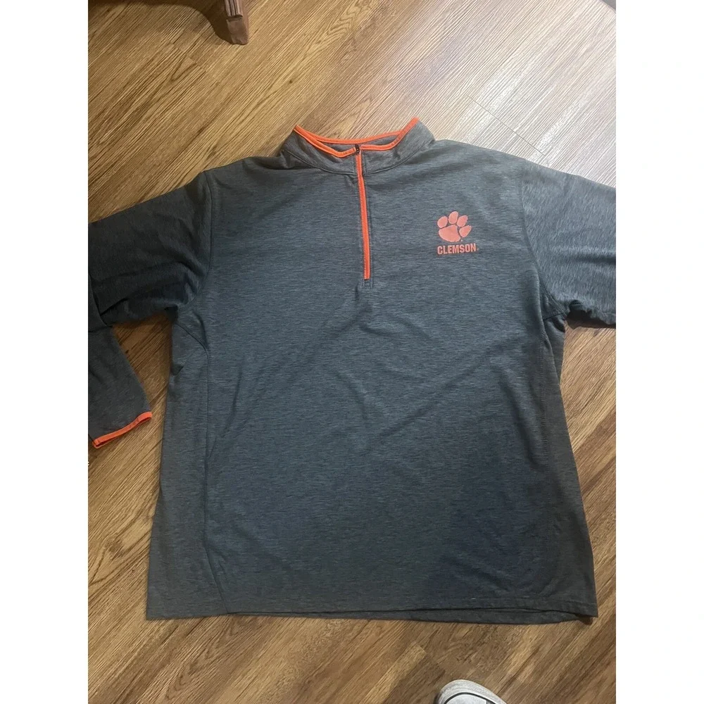 Clemson Tigers Colosseum Light Weight 1/4 Zip Pullover‎ Men's Size 2XL